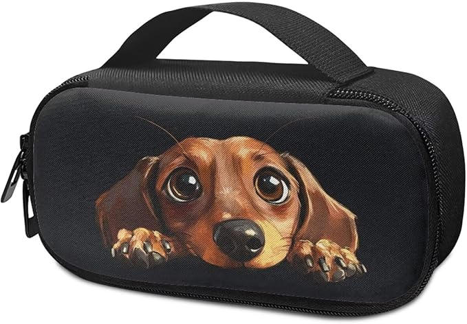 Dachshund Insulin Cooler Travel Case Insulated Diabetic Bag Portable Medication Cooler Bag for Insulin Pens and Blood Glucose Monitor Supplies, Easy to Use & Carry