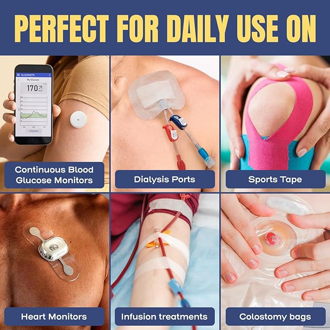 Sting-Free Adhesive Remover - 8oz Gentle & Pain-Free Bandage & Strong Adhesive Remover - Ideal for Sensitive Skin, Sports Tape, Dialysis Ports, Continuous Blood Glucose Monitoring & Colostomy Bag Care