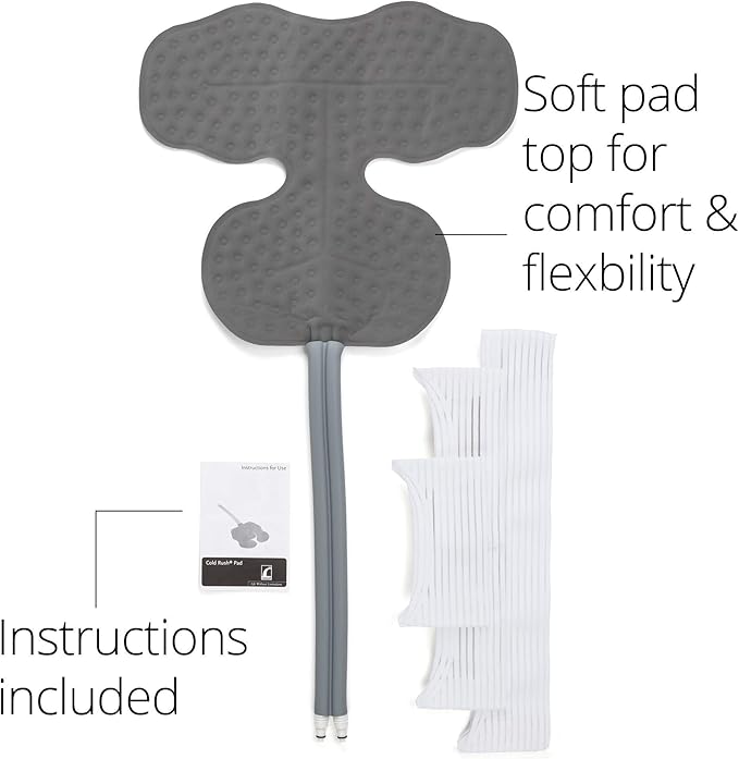 Ossur Cold Rush Cold Therapy Shoulder Pad | Ergonomic Shoulder Ice Pack Wrap for Post-Operative Pain and Swelling | Pads with Hose Connectors and Elastic Straps (Large)