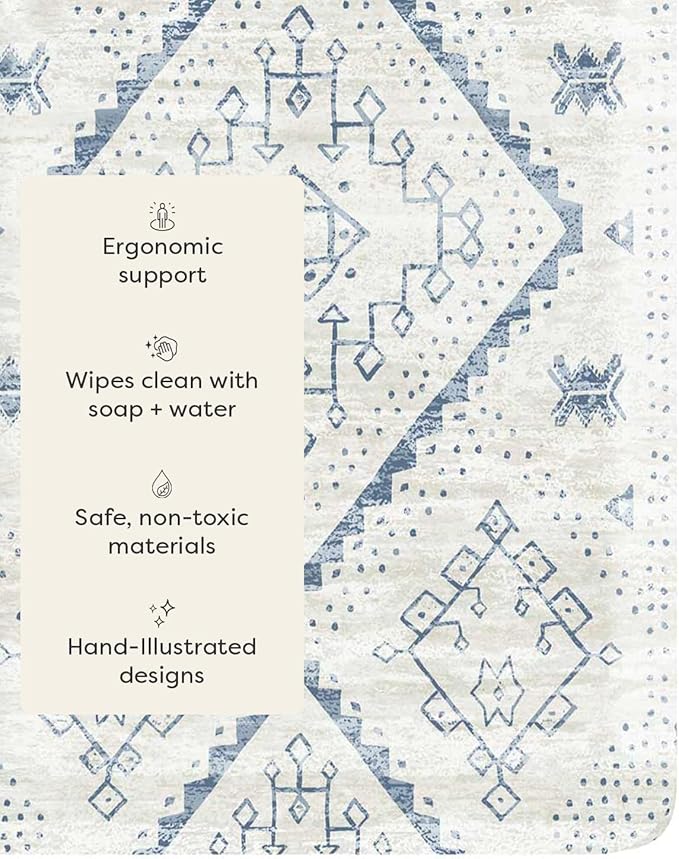 House of Noa Nama Standing Mat – Anti-Fatigue Cushioned Kitchen Mats for Floor | Ergonomic Bounce-Back Foam Kitchen Mats | Anti-Fatigue Mats for Kitchen & Standing | Ula Windmill | 22" x 72"