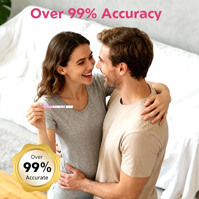 MomMed Ovulation Test Strips, 50 LH Ovulation Predictor Kit with 50 Collection Cups, Accurately Track Ovulation Test, High Sensitivity Result for Women Home Testing