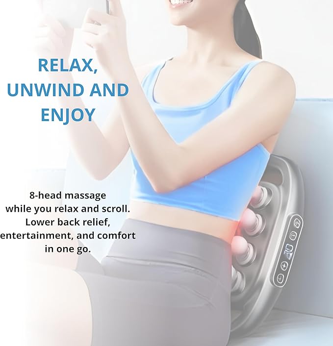 LEVILO 8 Head Massage Gun Deep Tissue for Neck, Shoulder, Back Massager – Massage Gun Deep Tissue for Muscle Recovery – Quiet, Portable & Powerful Full Body Tool – Ideal Gift for Men & Women