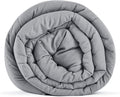 RelaxBlanket Cotton Weighted Blanket 100% Cotton with Premium Glass Beads for All-Season 60''x80'' 20lbs,Light Grey
