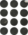 12 pcs Authentic Shungite Stickers Unpolished 30 mm / 1.18" Genuine Healing Energy Stone Protection Plate for Cell Phone Case Tablet Laptop Computer Noble Gemstone Protector Crystal