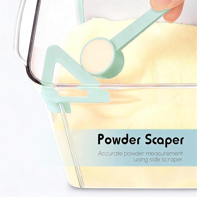 Formula Container for Baby Formula Dispenser with Scraper and Scoop One Button Handy 1000g Milk Powder Container BPA-Free Airtight Formula Storage Containers 2300ml