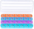 Zoksi Monthly Pill Organizer 28 Day 1 Time a Day, Large 4 Weeks Pill Box Organizer, Dust-Proof One Month Pill Case, Travel Medicine Organizer Monthly, Portable Pill Container for Vitamins and Meds
