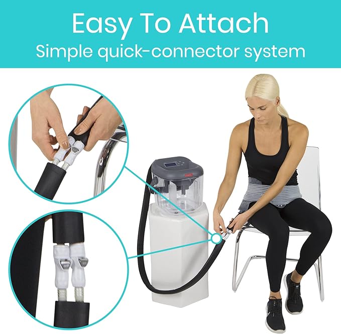 Vive Cold Therapy Machine Replacement Pads for Hip - Flexible Ergonomic Reusable Padding for Ice Cold Therapy - Pain Relief System - Adjustable Device Accessory to Reduce Swelling (Pads Only)