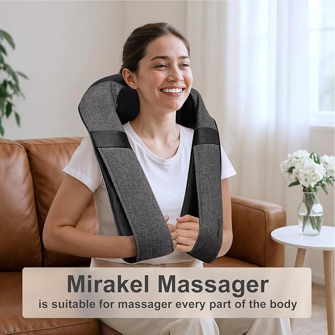 Mothers Day Gifts for Mom Wife Women, Fathers Day Dad Husband Men Gifts, Shiatsu Neck Back and Shoulder Massager with Heat for Pain Relief Deep Tissue, Birthdays, Valentine’s Day, Christmas Gift