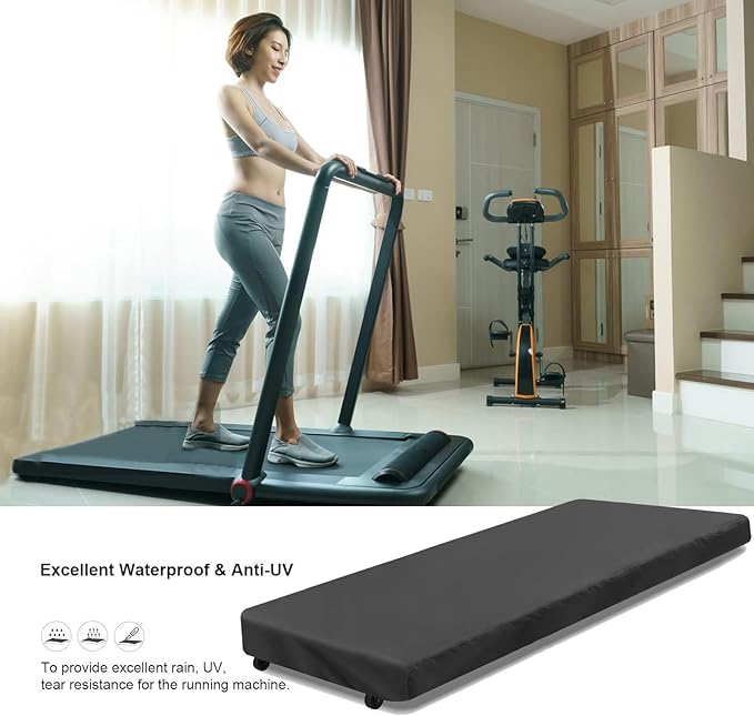 Under Desk Treadmill Cover, Dust-Proof Walking Pad Cover, Waterproof Protective Cover for Walking Treadmill Office Under Desk(Cover Only)