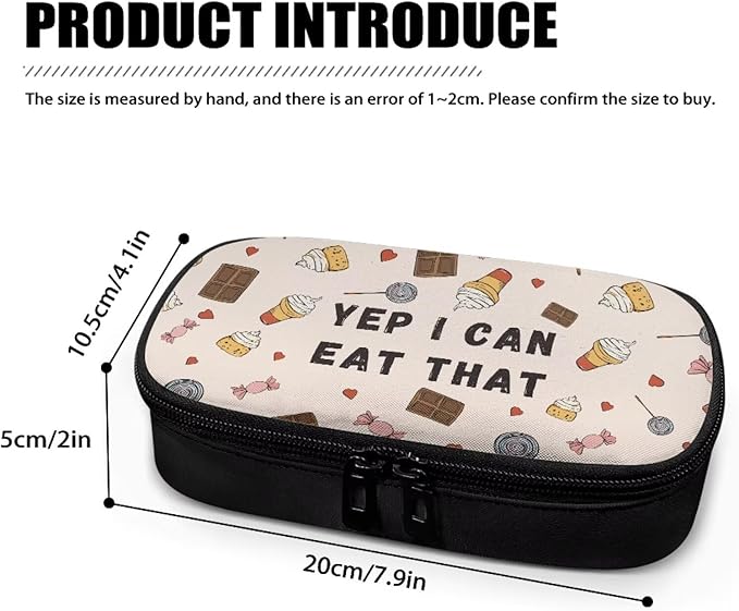 Rnyleeg Chocolate Sweet Food Insulin Bag for Kids Small Diabetic Bags for Supplies Insulin Cooler Travel Case for Daily Life Trip Easy to Carry
