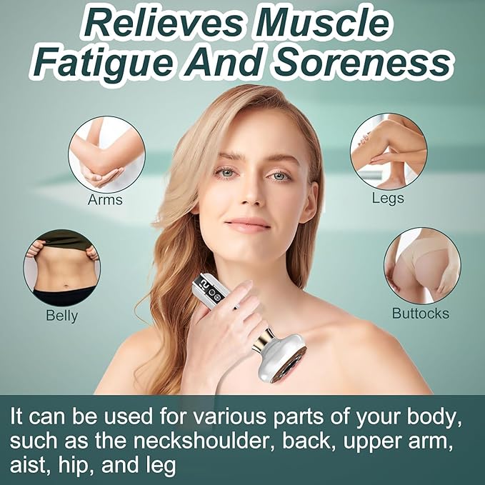 Intelligent Handheld Massage Tool for Anti - Cellulite, Electric Cupping Device with 12 Suction Modes. This Fat Remover Massager is suitable for Arms, Legs, Back and can be Used at Home. (jet - black)