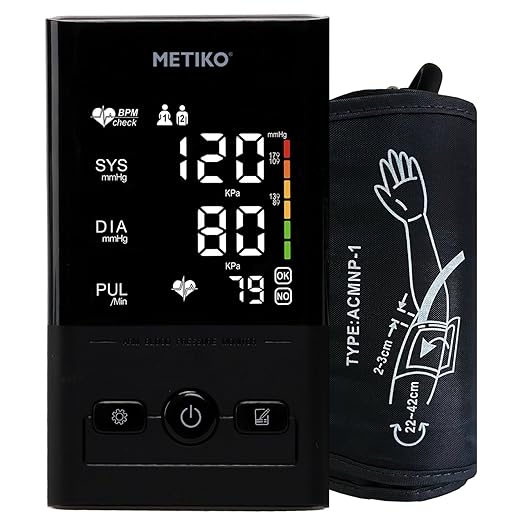 Blood Pressure Monitor Upper Arm, Digital Blood Pressure Machine for Home Use with Backlit LED Display, Portable BP Machine (Voice Broadcast) Large Adjustable Cuff 8.7"-16.5", 2x99 Readings