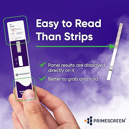 Prime Screen [10 Pack] Nicotine Tobacco Cotinine Urine Test Kit - Urine Dip Card Testing Cotinine from Smoking - WCOT-114
