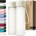 KIVY Slim Water Bottle 32oz with Leakproof Flip Lid [Lightweight & Shatterproof] Fits Backpack & Cupholder for Travel, Sports, School - Tall Gym Water Bottle with Measurements - Dishwasher Safe