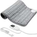 24"X20" Electric Heating pad with 6 Heat Settings, Auto Shut Off, Dry Electric Heating for Back Neck Knee Arms Legs Shoulder Heat Pads for Christmas Birthday Father's Day Mother's Day (Silver Gray)