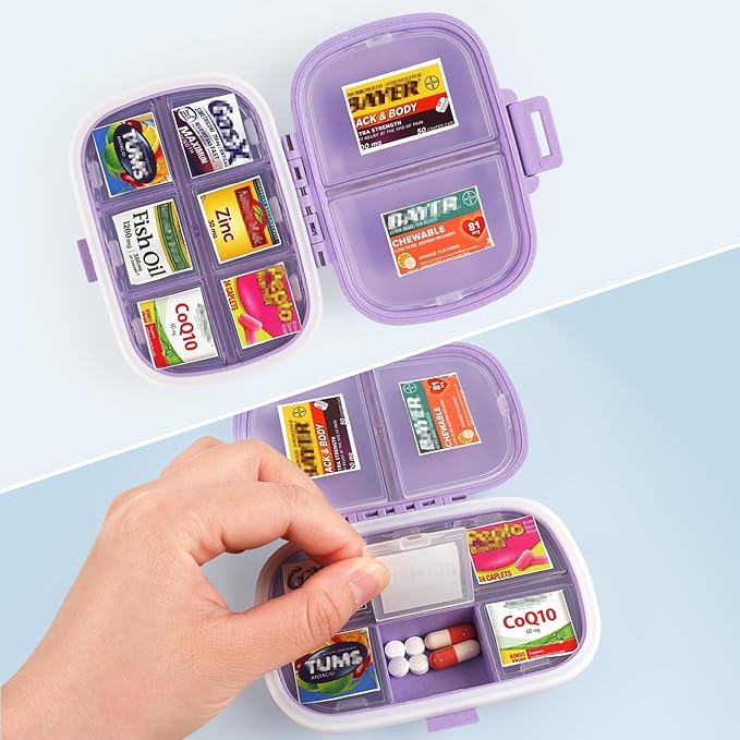 482Pcs Medicine Stickers for Pill Organizers, Quality Travel Daily Medication Organizer Stickers of Brands, 47 Sheets Pill Box Lables Stickers