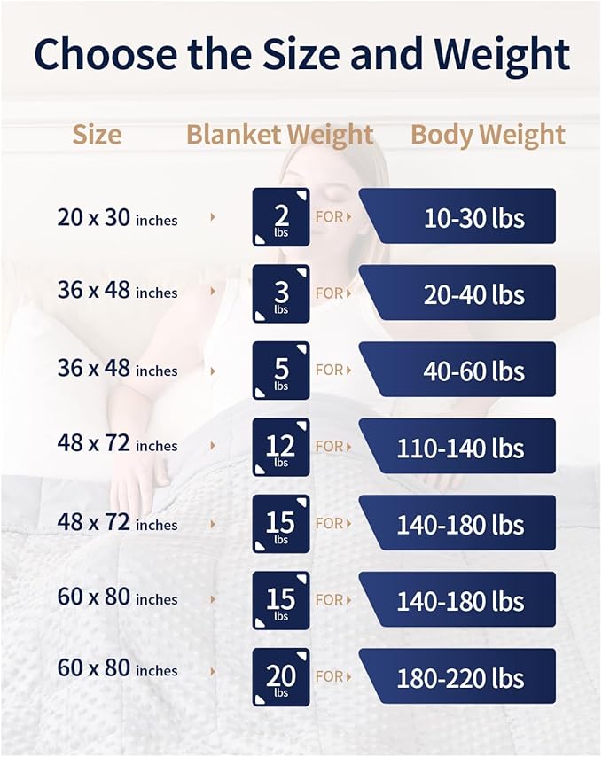 Mr. Sandman Weighted Blanket for Adults Queen Size 20 lbs, Soft Cooling Heavy Minky Blanket for Sleep, Washable Throw Blanket with Glass Beads, 60 x 80 Inches, Light Blue