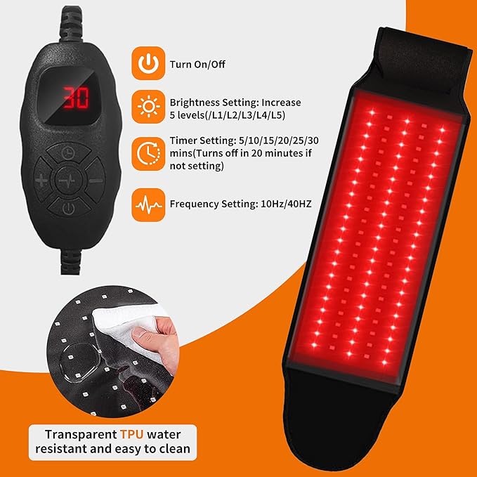 Red Light Therapy Belt for Dogs - Portable Red Light Therapy Mat for Pets, Dog Pain Relief Hip & Joint Care, Back Pain Relief, Infrared Light Therapy Device for Home Use, Horses & Pets