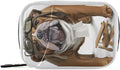 English Bulldog Aviator Pill Medicine Organizer Case 7 Day, Cute Travel Pill Box Purse Bag with Zipper, Portable Weekly Vitamin Supplement Holder