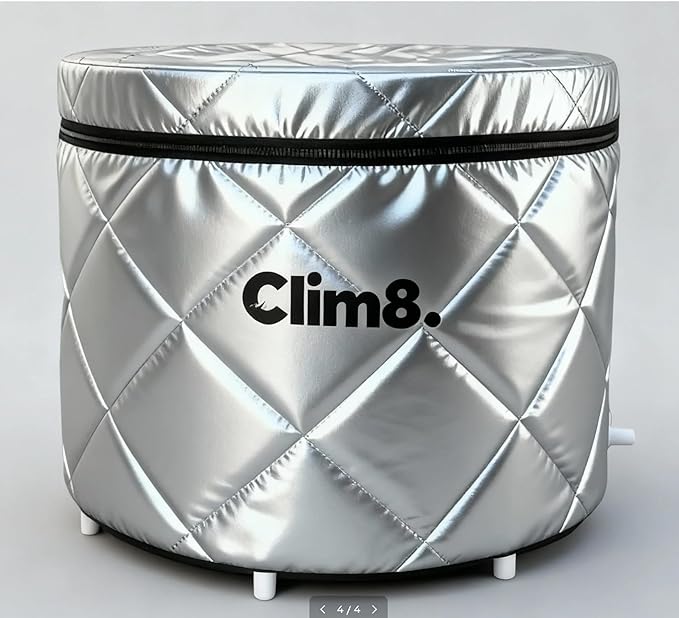 Insulated Cold Plunge Tub: Combining an XL Ice Bath Tub & a Thermal UV-Reflective Cover for Indoor and Outdoor Use,Portable Icy Tub with Dual Drain Systerm for Fast and Easy Drainage