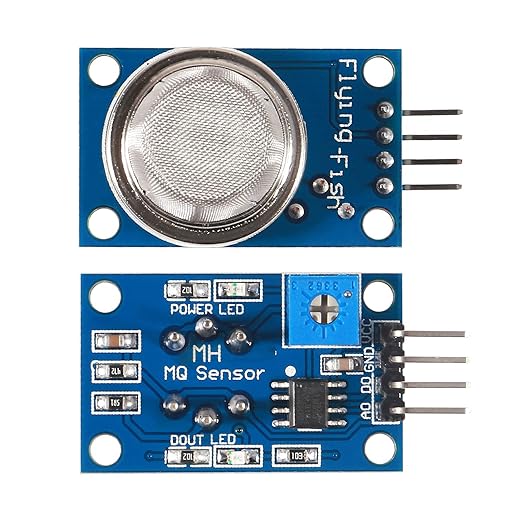 5pcs MQ-2 Gas and Smoke Analog Sensor Breakout Board for Arduino Raspberry Pi ESP8266 MQ2 5V DC (MQ-2)