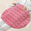 NOWWISH 5lbs Weighted Heating Pad for Women, Electric Heated Weighted Blanket with 6 Heat Settings, Timer & Auto Shut-Off, Relief for Period Cramps, Back Pain, Lap, Machine Washable, 29x24 inch, Pink