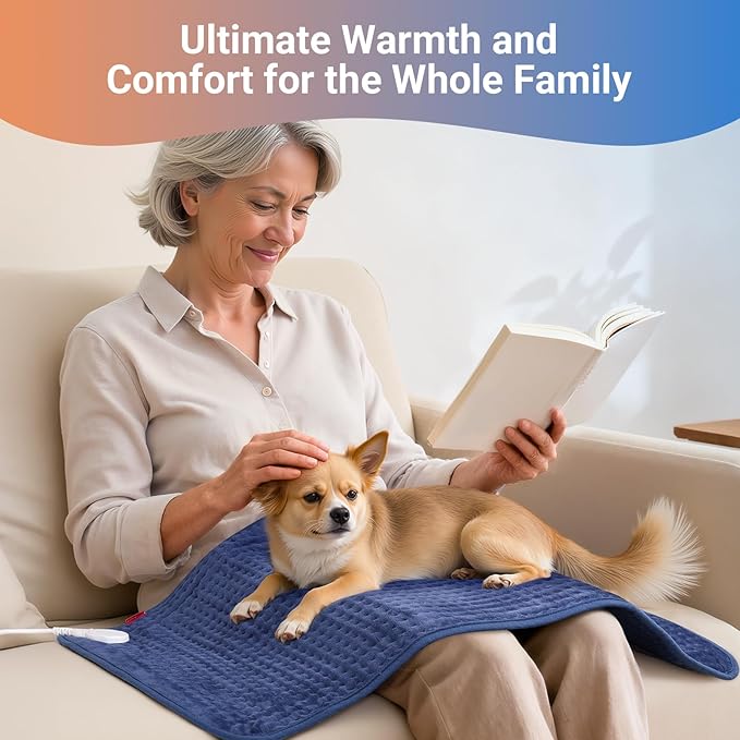 Comfytemp Extra Large Heating Pad, 33''x 17'' King Size Electric Heating Pads for Full Back/Neck/Shoulder/Abdomen, Moist/Dry Heated Pad & Auto Shut Off, Warm Christmas Birthday gifts for Men Women Mom