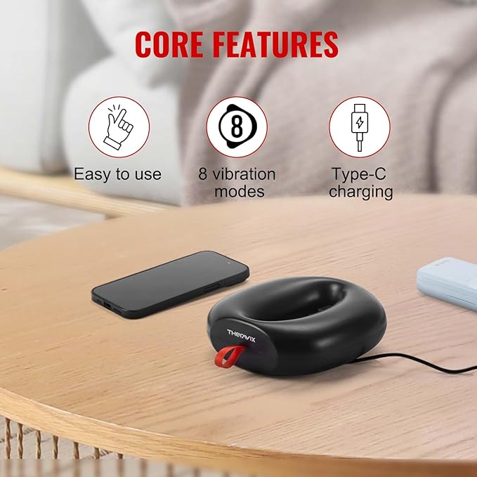 Massage Gun Deep Tissue Muscle Massage for Athletes, Back Massager Vibrating with 8 Modes, Portable Handheld Percussion Massager for Whole Body Relie, Gift for Men Women Fitness & Relaxation