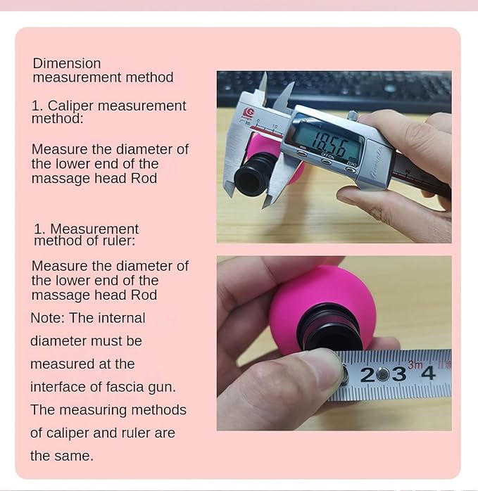 Massage Gun Heads,Silicone DeepMassage Gun Attachments, Tissue Percussion Trigger Point Massage Replacement Head, Plug and Play Comfort Tools (Size : 15MM-16MM)