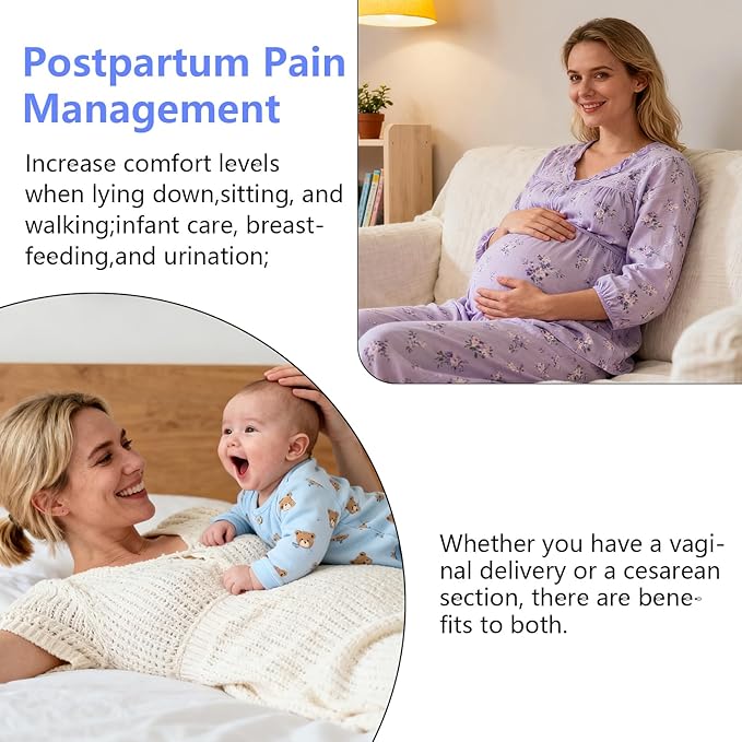 Postpartum Cold Pack, Perineal Cooling Pad Pregnancy & Hemorrhoid Pain Relief, Postpartum Ice Pack Pads with 2 Washable Sleeves (2 ice Pack+2 Fabric Cover) (Blue)