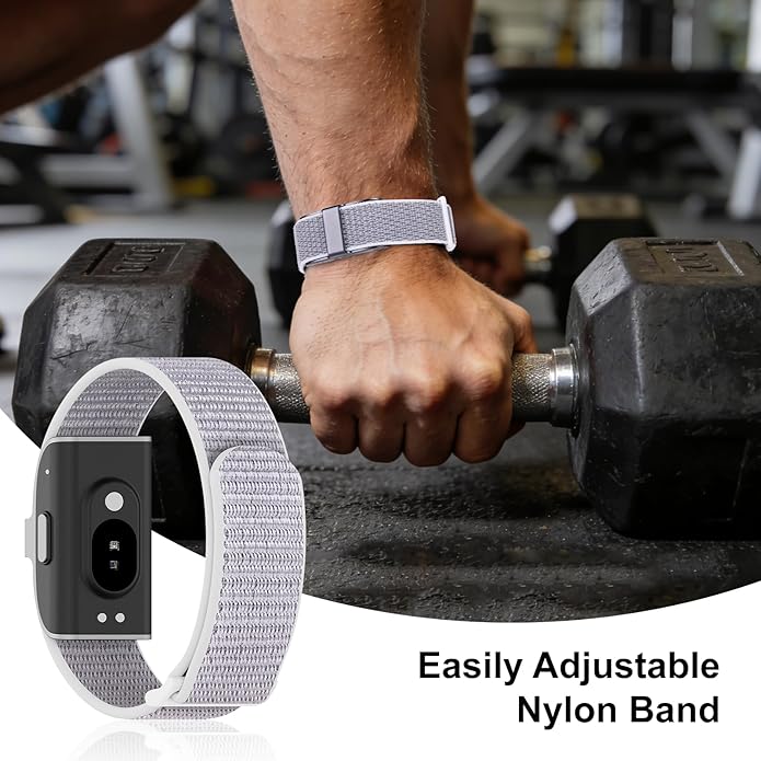 Nylon Loop Sport Replacement Strap Compatible with Hume Band,Adjustable Soft Bands for Women Men,Breathable Wristband for Fitness Tracker