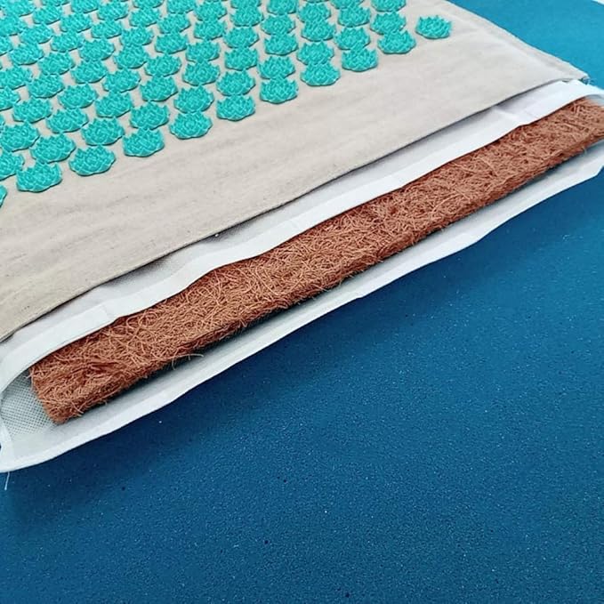 Back Massage Mat With Pillow Set-pain Acupuncture mat Massage Stress Relief Back Neck Acupuncture Can be Use By Both Men and Women
