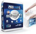 PEELAWAYS Crib-A-Peel Disposable Waterproof Crib Sheets - Super Absorbent Bedwetting Pads for Infants, Potty-Training, Spills, and More - 5 Layer 28" x 52" x 6"
