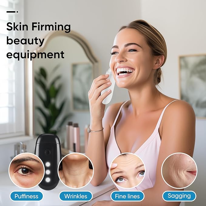 Aphrona Galvanic Spa - Facial Toning Device - Micro-Current Gua Sha face Tone Device - Skin Firming - FDA Cleared Facial Massager