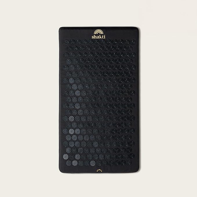 ShaktiMat Premium Acupressure Mat, Level 2 Intensity in Shakti Black, Massage Muscles, Aid Sleep & Unlock Inner Tension | Similar to Acupuncture, No Needles Required