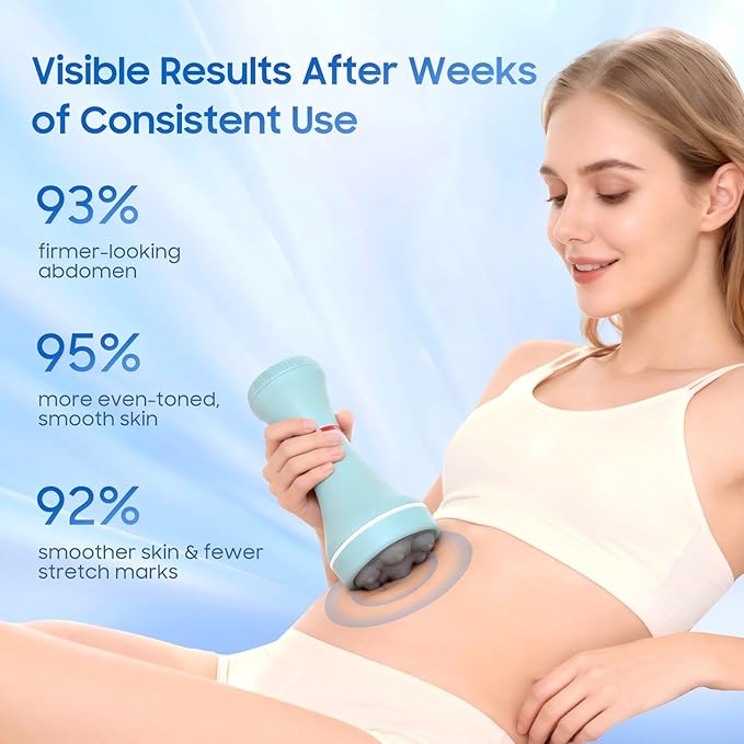Deep Tissue Massage Gun for Women – 5 Massage Heads, Vibration Therapy for Muscle Recovery & Pain Relief, Cellulite Massager for Legs, Thighs, Abdomen, Neck & Shoulders,