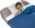 Fun and Function's Snuggle Sheet Sensory Compression Bedsheet for Kids - Helps Children with Special Needs - Breathable, Stretchy Material Stays in Place (Blue, Twin)