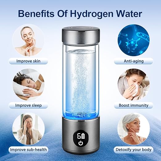 BAVAP Hydrogen Water Bottle is a 3-Purpose Hydrogen Water Generator Hydrogen-Oxygen Separation, which generates Over 2000 ppb of