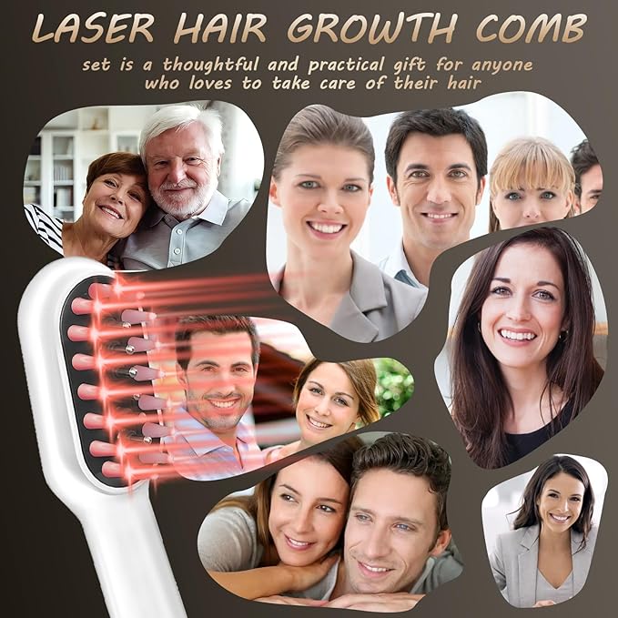 Laser Hair Growth Comb, White