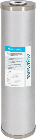 Aquasure Fortitude V2 Series | Sediment/Carbon/Zinc Bacteria Inhibiting Triple Purpose Replacement Filter - Large