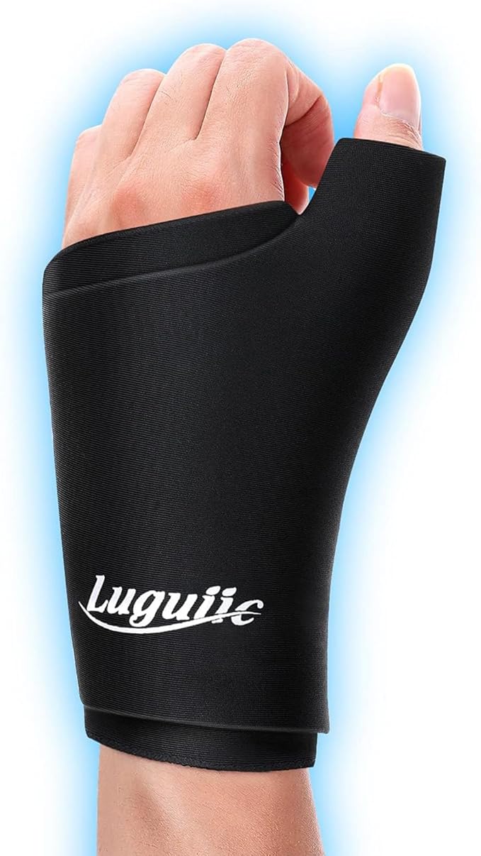 Wearable Thumb Wrist Ice Pack-Hot Cold Compress Hand Finger Ice Pack,Reusable for Injuries,Carpal Tunnel,Arthritis,Tendonitis,De Quervain's Tenosynovitis, Swelling & Bruises L