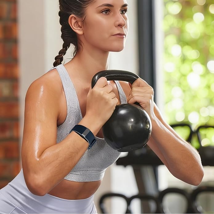 Silicone Loop Strap Compatible with Hume Health Band, Soft Silicone Replacement Band Adjustable Clasp Buckle Closure Strap Wristband for Fitness Tracker & Activity Monitor