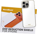 WAVEBLOCK EMF Blocker for Cell Phone - Made for iPhone 15/16 PRO MAX - The Only Patented, Real Scientifically Backed, Lab-Tested 5G-Shield Sticker to Protect You & Your Loved Ones - USA Made White