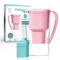 Alkanatur Drops Low Emission Water Filter Pitcher - Hydrogenates + Ionizes + Provides Magnesium Removes Chlorine, Metals, Fluorides, Microplastics, and More - Certified UNE 149101:2015