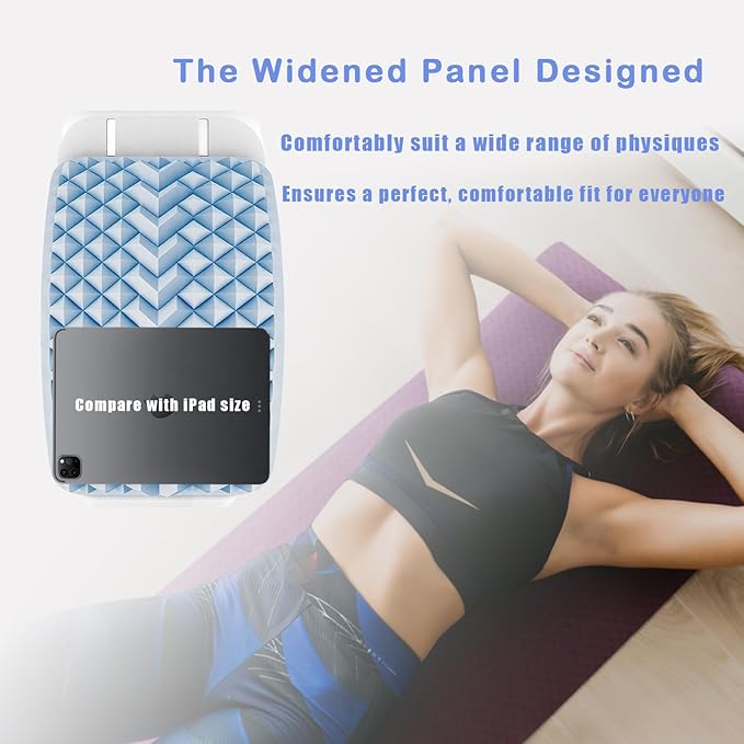 Pneumatic Back Stretcher For Lower Back Pain Relief - Stepless Air-Adjustable Lumbar Support Board With Extra-Wide Panel & Spinal Decompression Muscle Relaxation Spine Stretcher Back Cracker (Grey)