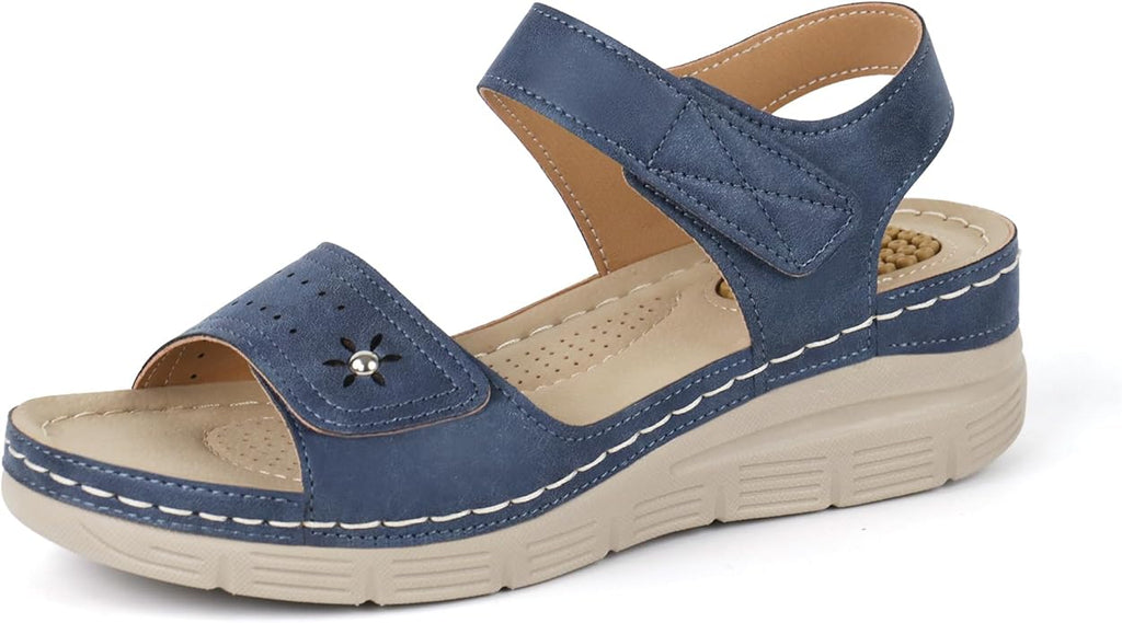 JABASIC Women Comfortable Sandals Orthotic Walking Sandals Orthopedic Arch Support Sandals