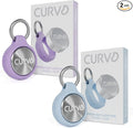 CURVD Premium Carrying Case - Durable Travel Keychain Container, Small Waterproof Holder for Earplugs, Pills, Coins Compatible with Loop, Eargasm & Vibes, or Compact Mini Purse Pill Box (2 Pack)