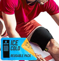 Sparthos Ice Packs for Injuries - Reusable Soft Gel Hot Cold Icepack - First Aid Pain Relief Wrap Bag Flexible Pack - Instant Icing Compress - Fits Knee, Shoulder, Elbow (Medium + Cover, Pack of 1)