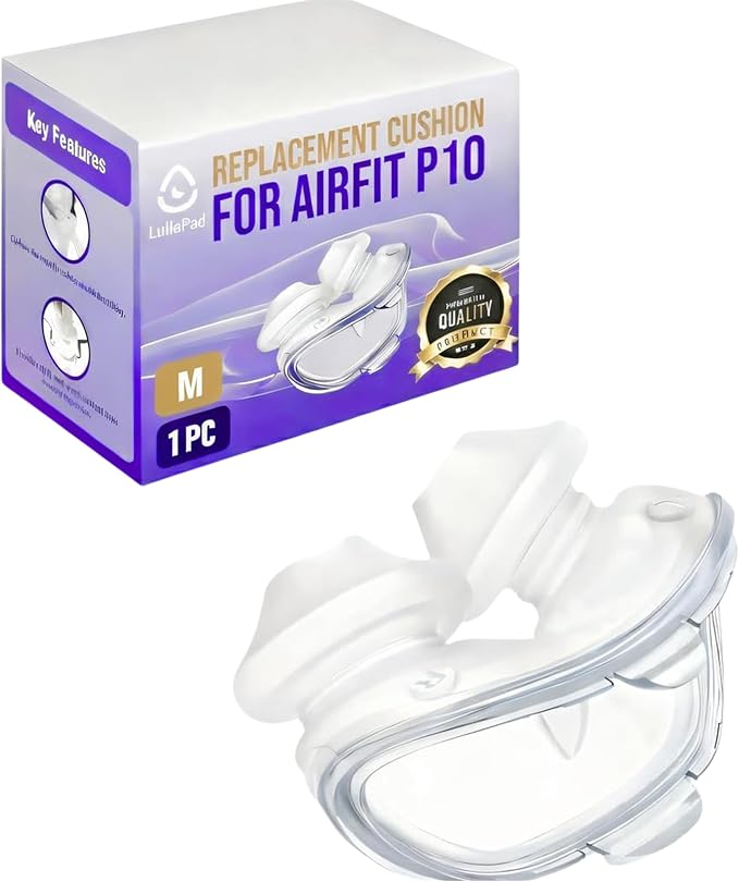Replacement Nasal Pillow Cushion for ResMed AirFit P10 (Large), Compatible with Original Airfit P10 Frame, Reliable Seal & Soft Replacement Silicone CPAP Mask Cushion, 1-Pack, Large