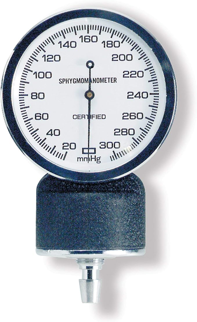 McKesson Blood Pressure Gauge for Standard Aneroid Sphygmomanometers, 300mmHg, No-Pin Stop, 1 Count